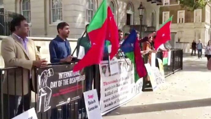 बलूच कार्यकर्ताओं की रिहाई की मांग, ब्रिटिश पीएम के घर के बाहर पाकिस्तान के खिलाफ प्रदर्शन