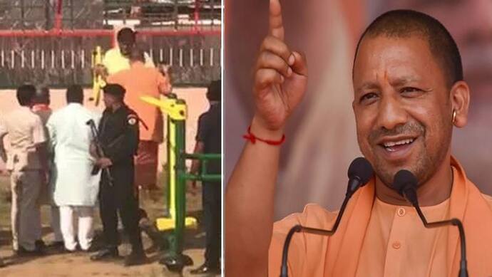 चुनावी रैली में अचानक कसरत करने लगे CM योगी, वायरल हो गया वीडियो