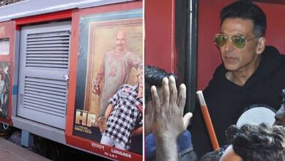अक्षय ने फिल्म के लिए ट्रेन को किया 'हाउसफुल', स्टेशन पर बनियान में दिखे बॉबी: PHOTOS