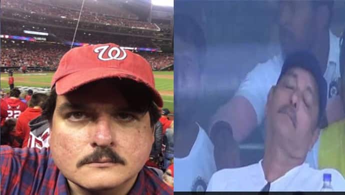 बेसबाल मैच में दिखा रवि शास्त्री का 'हमशक्ल', लोग ऐसे ले रहे हैं मजे