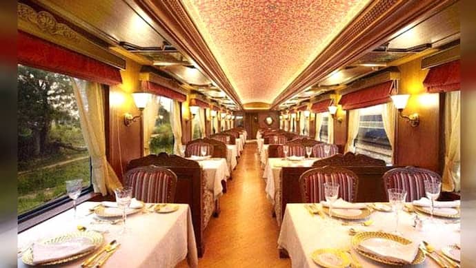 सोने के बर्तन में देते हैं खाना, 16 लाख रुपए तक है शाही ट्रेन का किराया, देखें Inside तस्वीरें