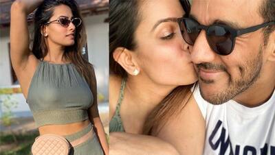 रोमांटिक मूड में पति को Kiss करतीं दिखीं टीवी की 'नागिन', गोवा में कर रही वेकेशन एन्जॉय : Photos