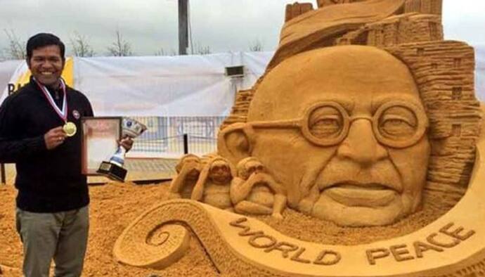 रेत कला के लिए इटली के प्रतिष्ठित पुरस्कार से सम्मानित होने वाले पहले भारतीय बने पटनायक