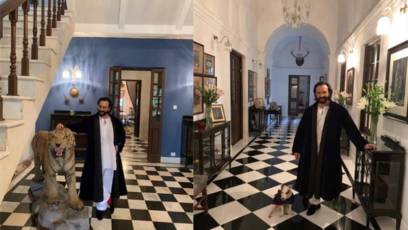 Saif Ali Khan inside photos of royal Pataudi Palace