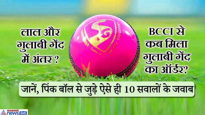 गेंद बनाने वाली कंपनी ने बताया, पिंक बॉल से मैच पर क्या पड़ेगा फर्क और कितने दिन चलेगा मैच?