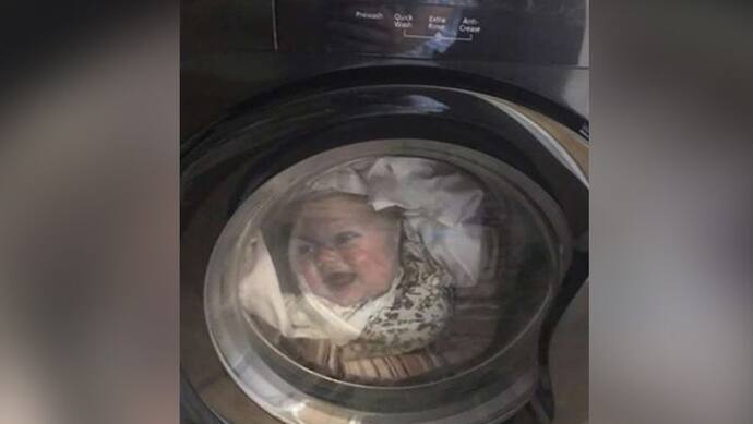 वॉशिंग मशीन में धुल रहे थे कपड़े, अचानक पड़ी पिता की नजर तो निकल पड़ी चीख