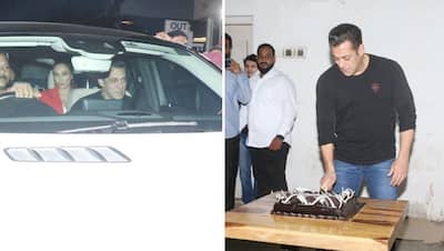 सलमान ने मीडिया के साथ काटा बर्थडे केक,  गर्लफ्रेंड यूलिया के साथ एक ही कार में आए नजर
