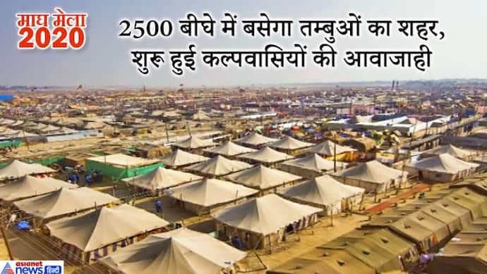 2500 बीघे में आबाद होगा माघ मेले में तम्बुओं का शहर, इस बार होंगे ये खास इंतजाम