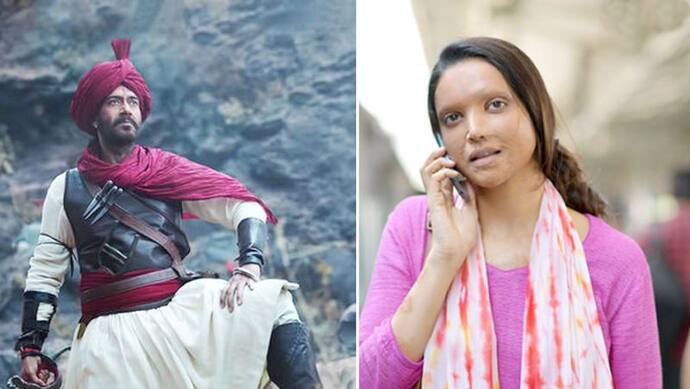 छपाक v/s तानाजी: पहले ही दिन दीपिका की फिल्म से चार गुना ज्यादा कमाए अजय देवगन की फिल्म ने