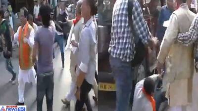 लात घूसों से BJP नेता की पिटाई, वीडियो तो सही है पर फर्जी दावे के साथ हो रही वायरल