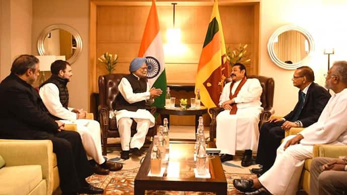 मनमोहन सिंह समेत कई कांग्रेस नेताओं ने की श्रीलंकाई प्रधानमंत्री से मुलाकात