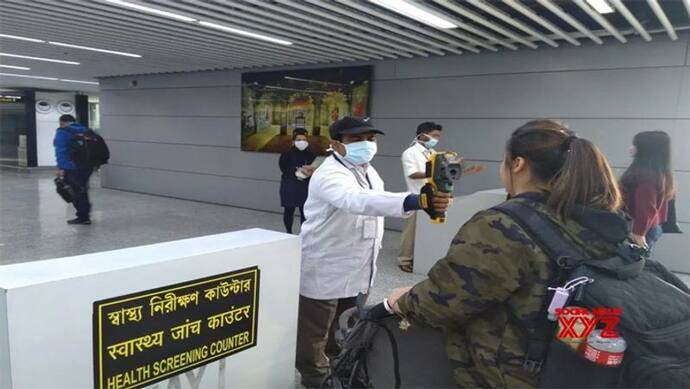 कोलकाता एयरपोर्ट पर थर्मल स्क्रीनिंग,  दो और यात्री मिले कोरोना वायरस से इन्फेक्टेड मिले