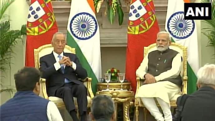 चार दिवसीय यात्रा पर भारत पहुंचे पुर्तगाली राष्ट्रपति, प्रधानमंत्री मोदी से की मुलाकात