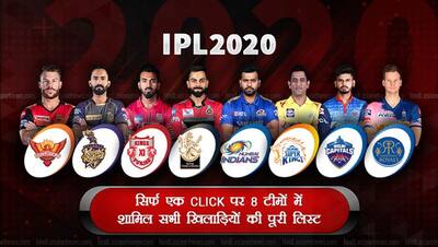 देखें IPL 2020 की 8 टीमों में शामिल कुल 189 खिलाड़ियों की पूरी लिस्ट, 56 दिन तक चलेगा यह रोमांच