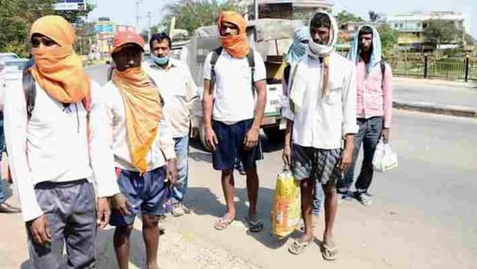 1400 KM पैदल चलकर 22 दिन में राजस्थान से बिहार पहुंचे 60 मजदूर, कहीं नहीं हुई कोई जांच