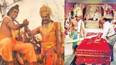 मरने के बाद राम से यूं हाथ मिलाता दिखा रावण, देखें कैसे शूट होती थी रामानंद सागर की रामायण