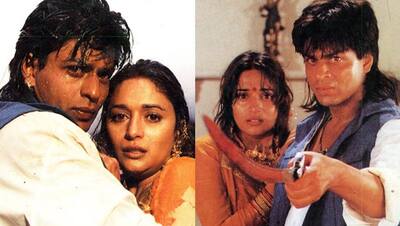 माधुरी दीक्षित के साथ जिस फ्लॉप फिल्म में किया था काम उसमें जान जाते जाते बची थी शाहरुख खान की