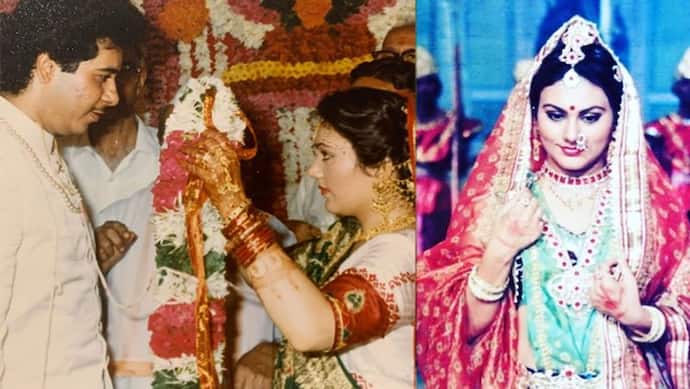 हाथों में वरमाला लिए टकटकी लगाए पति को निहारती दिखी रामायण की सीता, खूबसूरत नजर आई दुल्हन बनी एक्ट्रेस