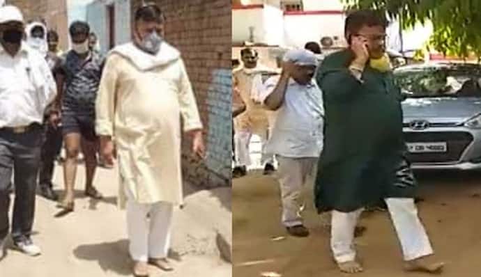 सिंधिया समर्थक पूर्व मंत्री तोमर ने त्यागे जूते चप्पल, इसलिए 45 डिग्री तापमान में चल रहे नंगे पैर