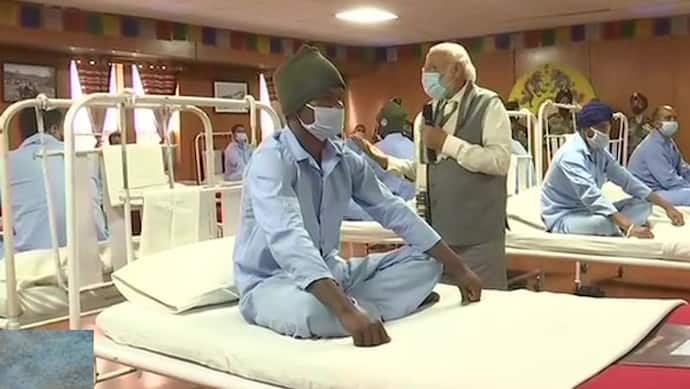 लद्दाख दौरा : झड़प में जख्मी जवानों से मिले PM मोदी, बोले- देश ना कभी झुका, ना कभी किसी के सामने झुकेगा