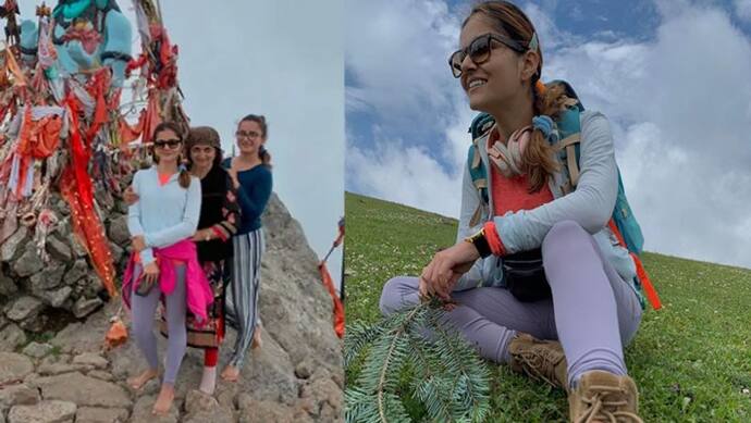 हिमालय की वादियों में परिवार के साथ मस्ती कर रही टीवी की 'किन्नर बहू', कुछ इस अंदाज में आई नजर