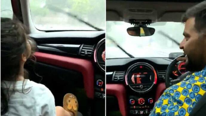 दिल्ली की बारिश में बेटी संग लॉन्ग ड्राइव पर निकले क्रिकेटर सुरेश रैना, सोशल मीडिया पर पोस्ट किया वीडियो
