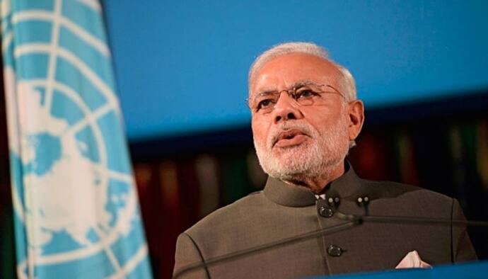 UN की 75वीं वर्षगांठ पर प्रधानमंत्री मोदी का संबोधन, कहा - भारत शांति पसंद देश