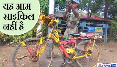 यह है देसी जुगाड़ से बनी एकदम धांसू साइकिल, डबल चेन पर 54 किमी/घंटे की स्पीड से दौड़ती है