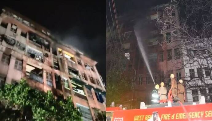 रिहायशी इलाके की पांच मंजिला इमारत में लगी आग, एक बच्चे समेत दो की मौत, अन्य दो घायल