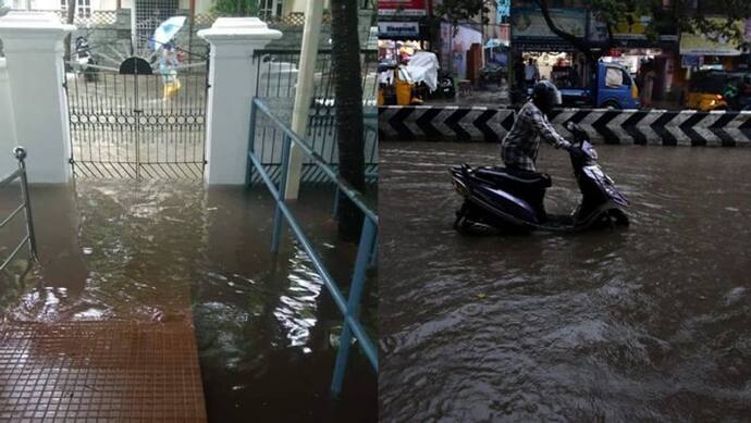 चेन्नई में बारिश ने 6 साल का रिकॉर्ड तोड़ा, सड़कें बनी तालाब; पूर्व सीएम करुणानिधि के घर में भी भरा पानी