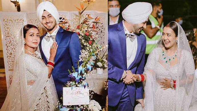 शादी के 8 दिन बाद नेहा कक्कड़ ने शेयर की वेडिंग रिसेप्शन की Photo, 6 साल छोटे पति के साथ दिए पोज