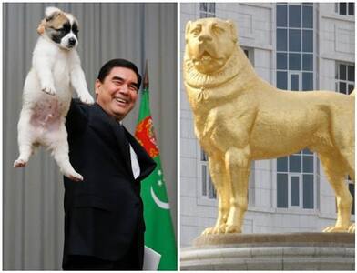 किम जोंग की तरह सनकी है इस देश का राष्ट्रपति, लगवा दी अपने पसंदीदा कुत्ते की 50 फीट ऊंची 'सोने' की मूर्ति
