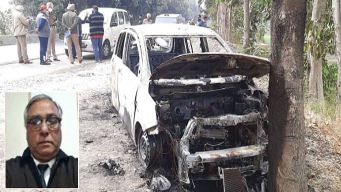 अमावस की रात पेड़ से टकराते ही कार में हुआ जबर्दस्त ब्लास्ट और लग गई आग, 2 की दर्दनाक मौत