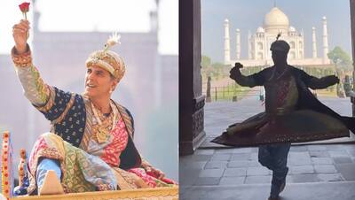 शाहजहां बन ताज महल के सामने नाचते नजर आए अक्षय कुमार, सैफ की बेटी के साथ यहां कर रहे ये काम