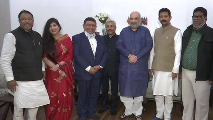 TMC के बागी नेता राजीब बनर्जी BJP में हुए शामिल, दिल्ली में अमित शाह से की मुलाकात