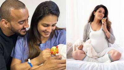 टीवी की नागिन ने जन्म के पांच दिन बाद दिखाया बेटे का चेहरा, लाडले को दुलारती दिखी एक्ट्रेस