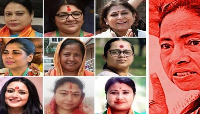 BJP ने 9 महिला नेताओं का पोस्टर लगा कहा- बंगाल को अपनी बेटी चाहिए, बुआ नहीं, TMC ने भी दागा सवाल