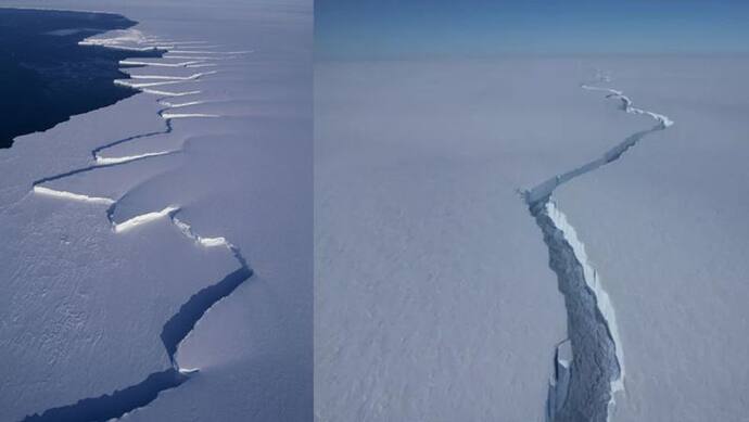 अंटार्कटिका में पड़ी 1270 वर्ग किमी की दरार, यह टुकड़ा मुंबई से डबल और न्यूयॉर्क से भी बड़ा है