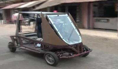 लॉकडाउन में किसान ने खूब देखा Youtube, फिर घर पर बना डाली शानदार Electric Car