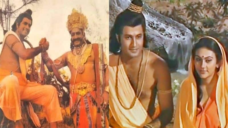 10 PHOTOS : ऐसे शूट होती थी रामानंद सागर की रामायण, मरने के बाद रावण ने यूं  मिलाया था राम से हाथ | Ramanand Sagar Ramayan on Location Shooting Photos  KPG