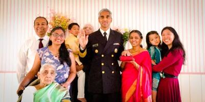 Vivek Murthy: डॉ विवेक मूर्ति बने अमेरिका के सर्जन जर्नल, परंपरागत भारतीय परिधान में पहुंचा पूरा परिवार