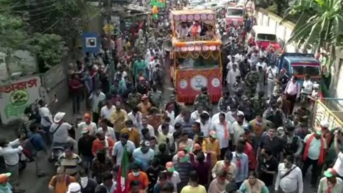 West Bengal Election: रोड शो के दौरान बोले नड्डा-तोलाबाजी खत्म होगी और सुशासन पर वोट पड़ेगा
