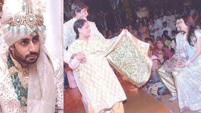 PHOTOS: अभिषेक-ऐश्वर्या राय की शादी में जमकर नाचे थे अमिताभ-जया, देखने लायक था बच्चन बहू का चेहरा