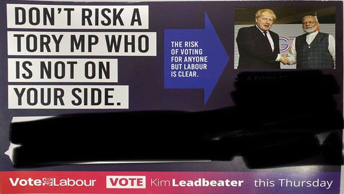 ब्रिटेन में इलेक्शन में मोदी की तस्वीर: विरोधियों के वोट पाने के चक्कर में लेबर पार्टी में ही मच गई कलह