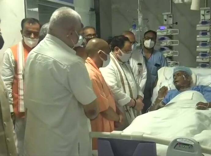 पूर्व सीएम कल्याण सिंह को देखने अस्पताल पहुंचे बीजेपी अध्यक्ष नड्डा, कहाः पीएम मोदी हैं काफी चिंतित