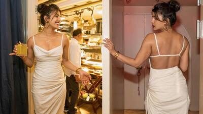 बैकलेस बोल्ड ड्रेस और हाथ में गिलास लिए अपने रेस्त्रां में इस तरह नजर आई प्रियंका चोपड़ा, PHOTOS