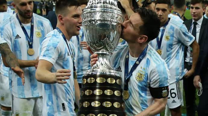 Some special moments of Lionel Messi after argentina Copa America Final 2021 spb