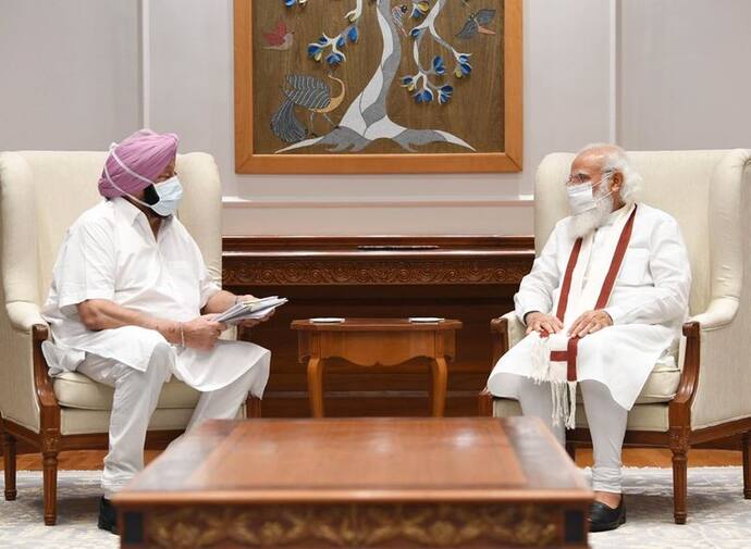 PM Modi से मिले कैप्टन अमरिंदर, बोले-तीनों कृषि कानून हो रद्द, आंदोलन से आर्थिक गतिविधियां हो रही प्रभावित