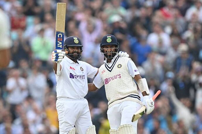 India vs England: रोहित ने जड़ा इंग्लैंड में पहला शतक, पुजारा ने लगाई 31वीं फिफ्टी, इंडिया को 171 रनों की लीड