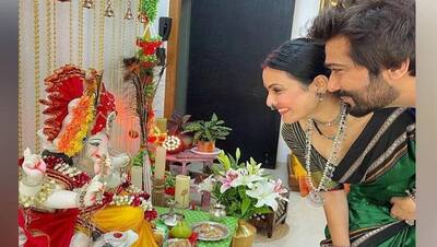 Ganesh Utsav: पति संग बप्पा की आंखों में झांकती दिखी काम्या पंजाबी, TV Celebs ने धूमधाम से मनाया उत्सव